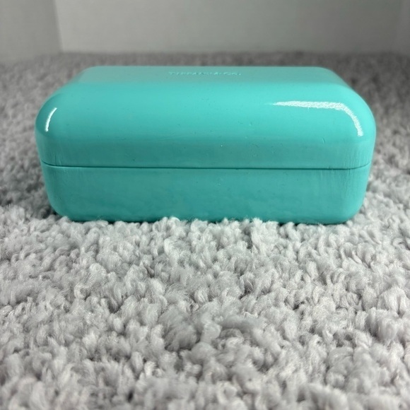 Tiffany & Co. Case Glasses Sunglasses 1837 Blue Protective Case Glass Wipe Lense - Picture 3 of 5